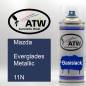 Preview: Mazda, Everglades Metallic, 11N: 400ml Sprühdose, von ATW Autoteile West.